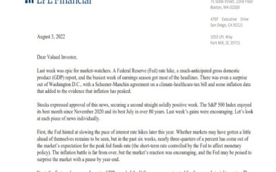 Client Letter | Big Week for Market Watchers | August 3, 2022